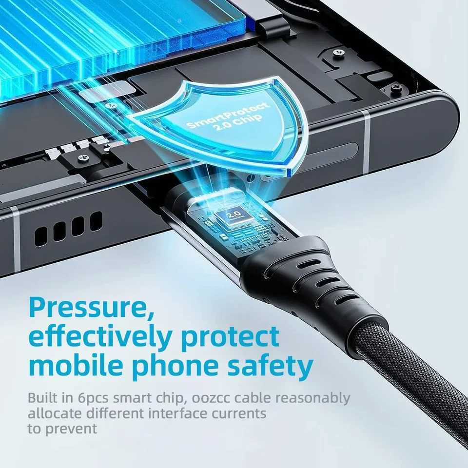 120W fast Charging High-speed data transmission TYPE C to TYPE C interface data cable suitable for devs such as C251203