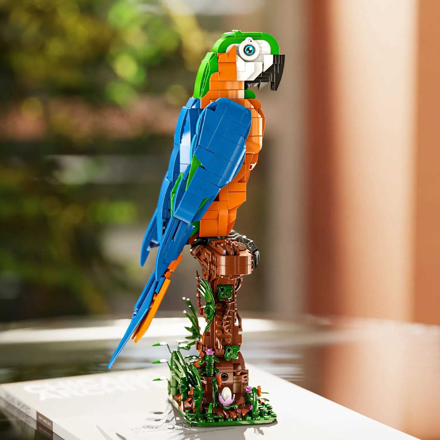 1138PCS Parrot Building Blocks Toys Model Parrot Assemble Puzzle Bricks Toy Sets For Kid Desktop Ornament Gifts C251203