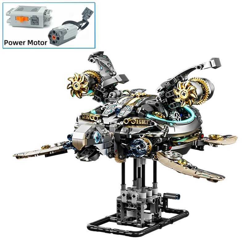 Mechanical Sea turtle Building Blocks Motor Power Ocean MOC Assembly Building Blocks Bricks Set Birthday Christmas gifts Kids C251203