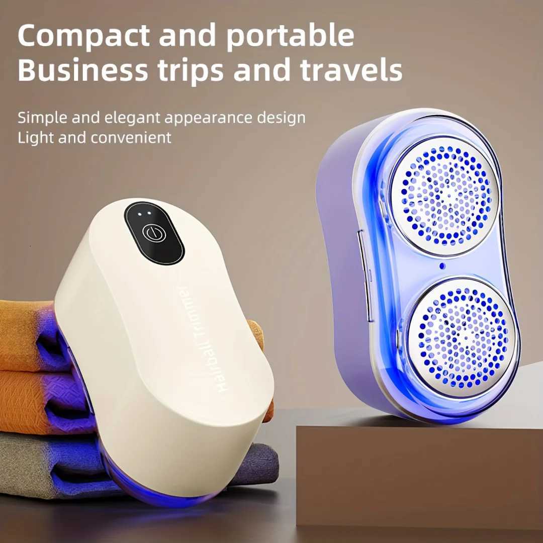 Dual Head 6-Leaf Lint Remover Rechargeable Multifunctional Ball Trimmer with Mesh Cover Safer Use for Clothing Bedding Sweater M251203 - view 6
