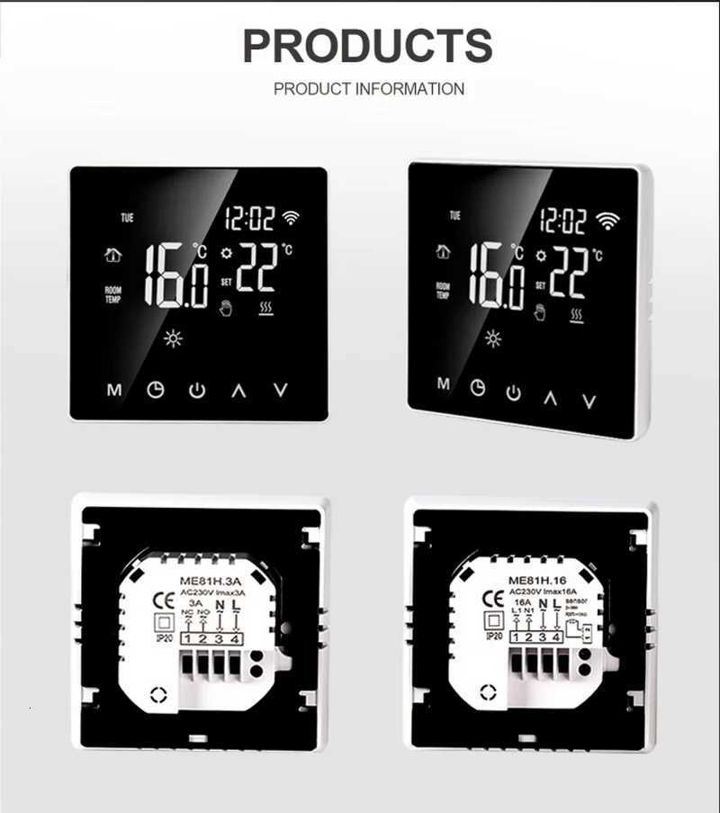 Tuya Smart Thermostat For Underfloor Heating Wifi Thermostat Floor Heating Controller Warm Floor Temperature Controller Alexa X251203