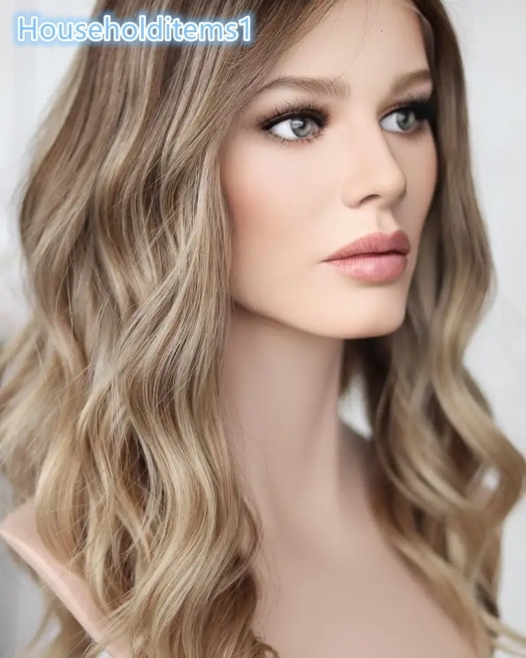 European Human Hair Double Drawn Ash Brown Balayage Natural Body Wave Short Je Kosher Certified HD Invisible Knots Wigs