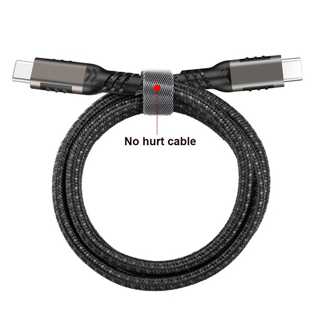 USB 32 Gen2 5A 100W Type C Cable 4K60HZ HD Video 20Gbps USB-C Data Sync Cable For book Pro USB-C Fast Charging Charge Cord C251203