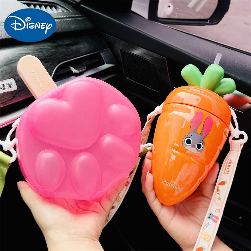 Disney Official Zootopia Topper Cup Judy Nick Anime Exclusive Theater Cold Water Cup Popcorn Bucket Gifts Cinema Collectibles H251203