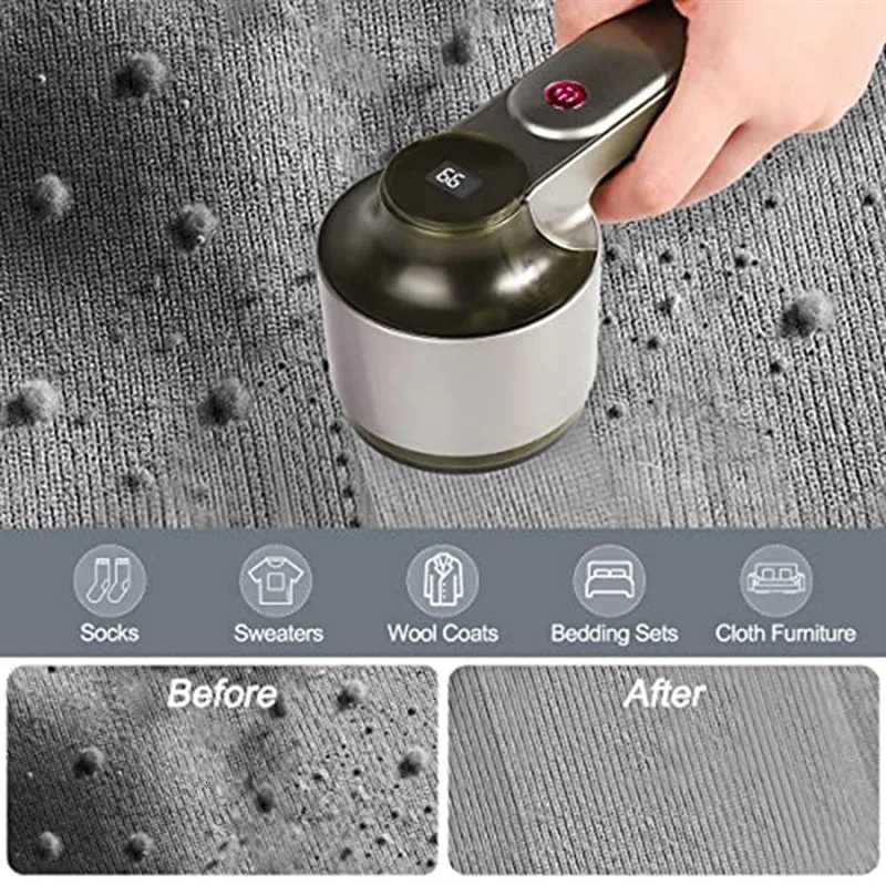 Hot SellingFabric Shaver Rechargeable With LED Digital Display Black Removing Fuzz And Pill From Clothes M251203 - view 7
