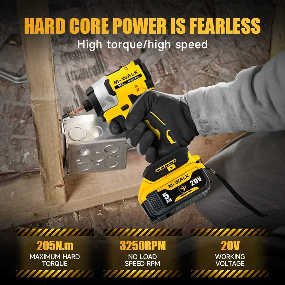 Impact Driver Electric Drill 20V Brushless Cordless 3250RPM screwdriver High Torque tools Power Tools For 20V Battery Pin X251203 - view 7