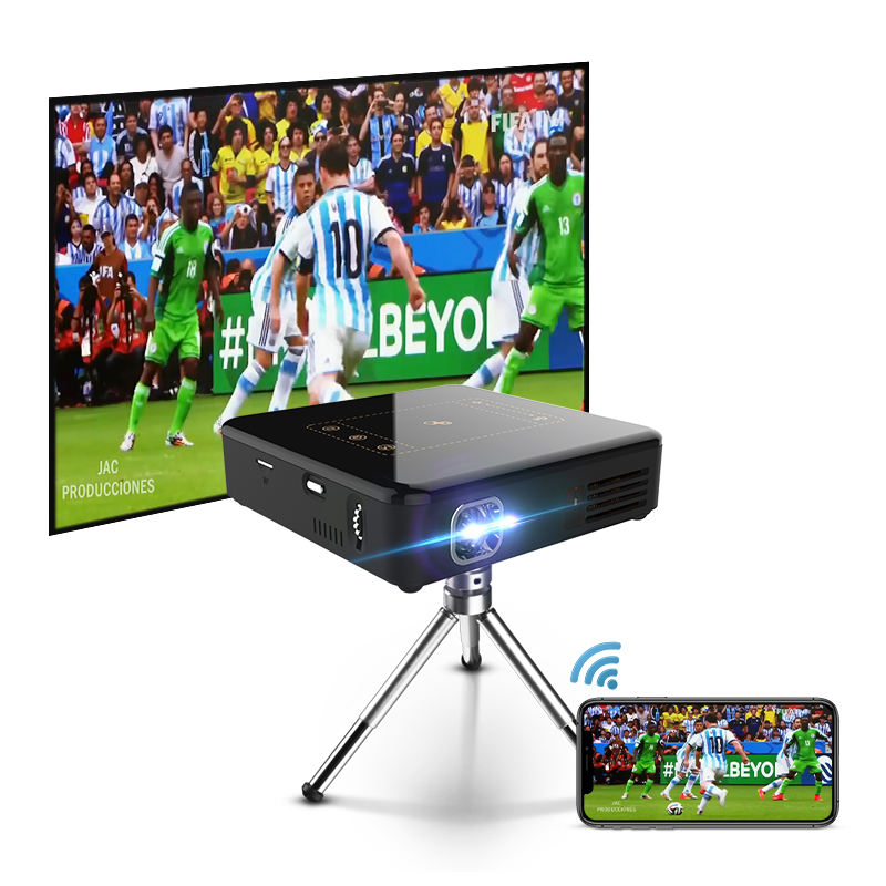 D13 Android OS Mini Pocket Projector 4K Smart Pico DLP Portable LED WIFI Built-in Battery Home Theater Beamer Proyector