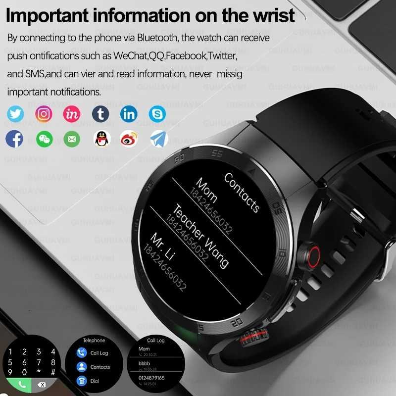 2025 New Smart Watch Men ECG PPG Laser Treatment Blood lipid Rate Blood pressure Health Sport SmartWatch For men watch ECG C251203