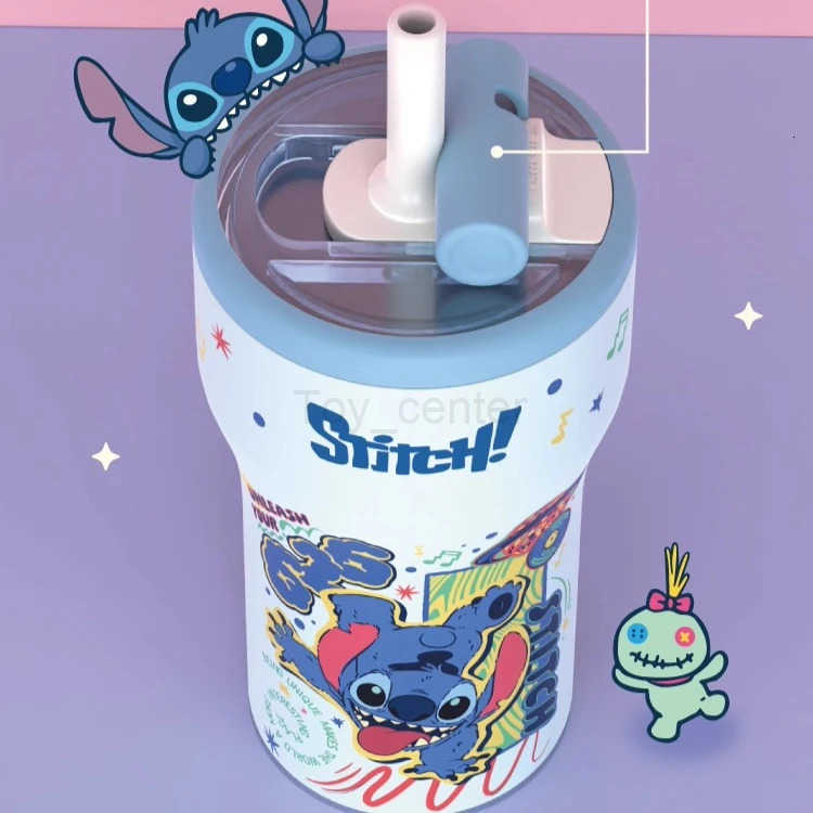 Disney Straw Coffee Insulated Cup 630mL 316 Stainless Steel Vacuum Car Childrens Cold Water Cup for Boys and Girls H251203