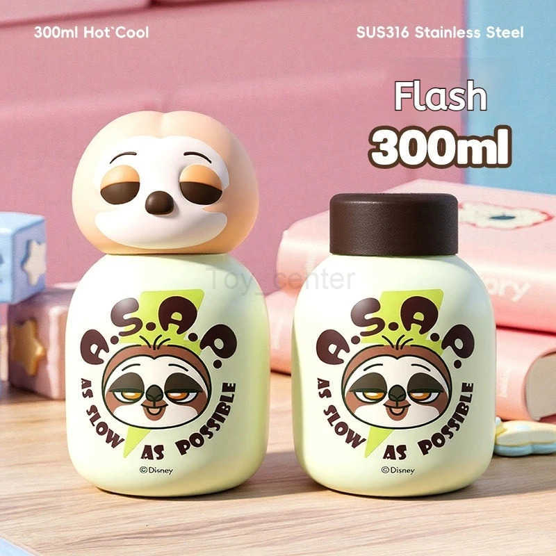 Disney Zootopia 300ml Cute Insulated Tumbler Cartoon Nick Judy Flash Clawhauser Water Bottle Girls Boys Gift H2512031