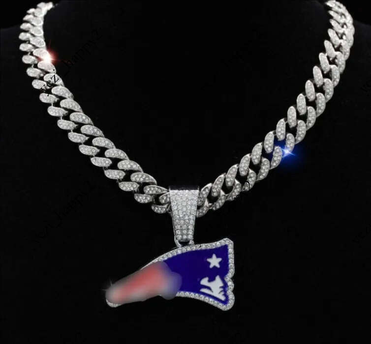 Super Bowl Team Pendant with Cuban Chain Necklace Champions Championship Ring American Football Sport Souvenir Men Fan Gift Can Mix Order 2025 Wholesale 12