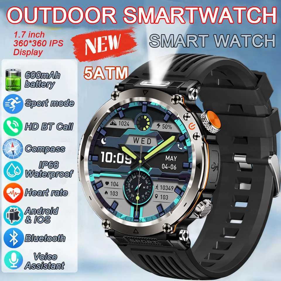 2025 New Fashion Luxury 5ATM Watch HT30 GPS Cpass Smart Watch Outdoor Sport Man AMOLED 366366 NFC Rate IP68 Smartwatch C251203