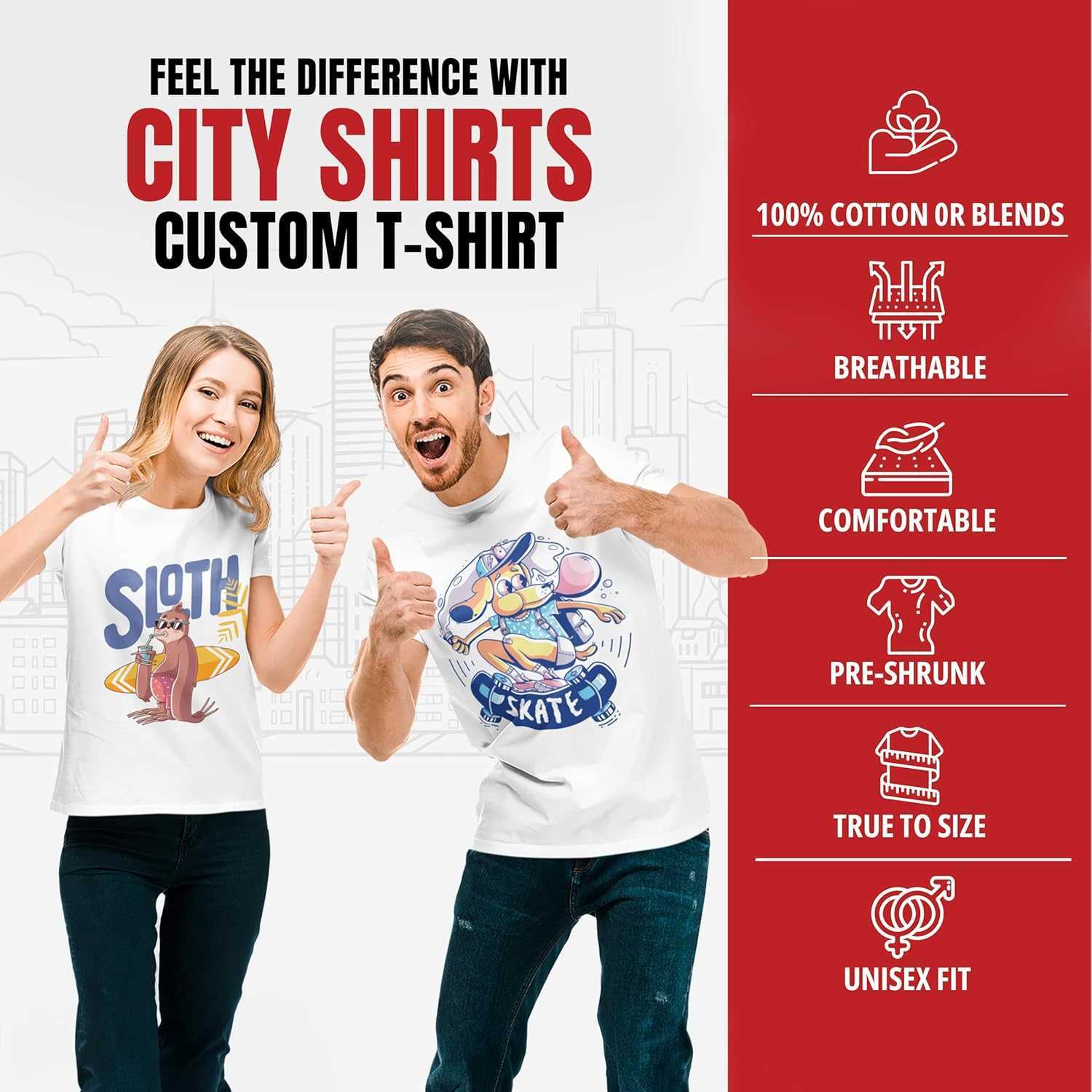 Add Your Own and Text Design Custom Personalized Adult T-Shirt Tee