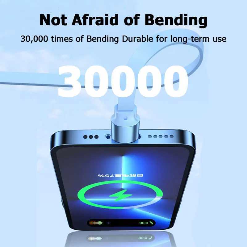 3-in-1 Retractable 100W 6A Fast Charging USB To Type-C Micro Fast Charger Cable For iPhone 12M Cables C251203