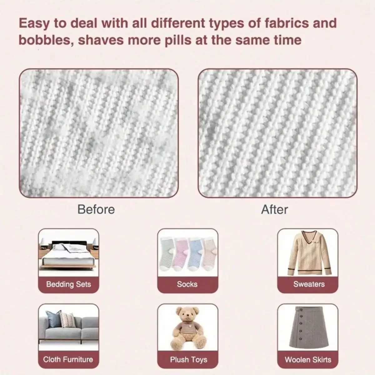 USB Rechargeable Hair Remover Effective Fabric Scraper Hair Remover Clothes For Sofas Blankets Curtains Socks Sweaters M251203 - view 5