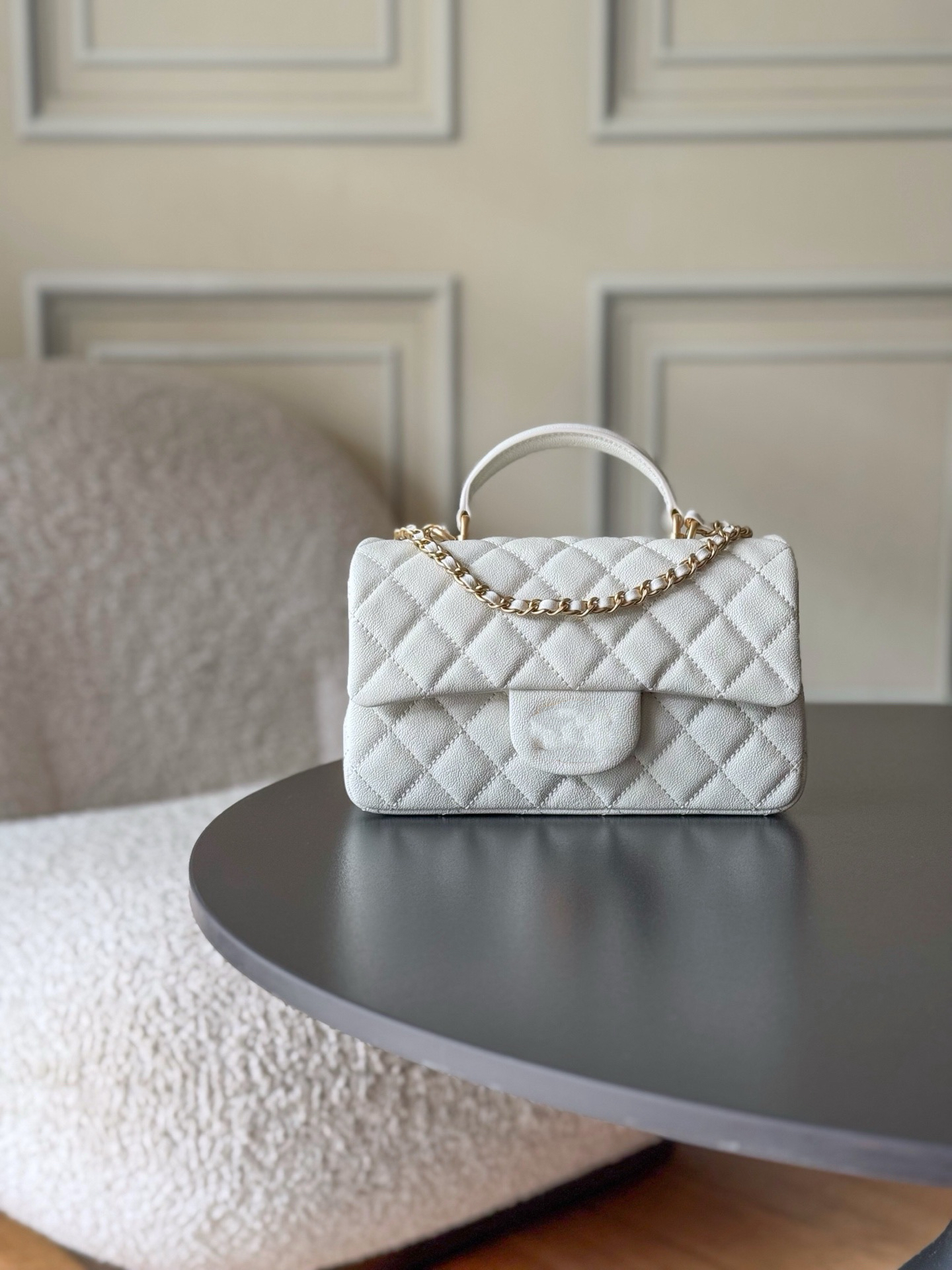 Designer lady chain bag, luxury lady handbag, classic caviar, high-quality single-shoulder bag, mini crossbody bag