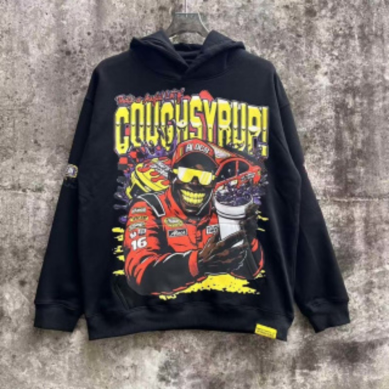 Colorful Letter Print Pullover Fleece Hooded Hoodies for Men and Women High Street Loose Casual Cotton Sweatshirt Oversized