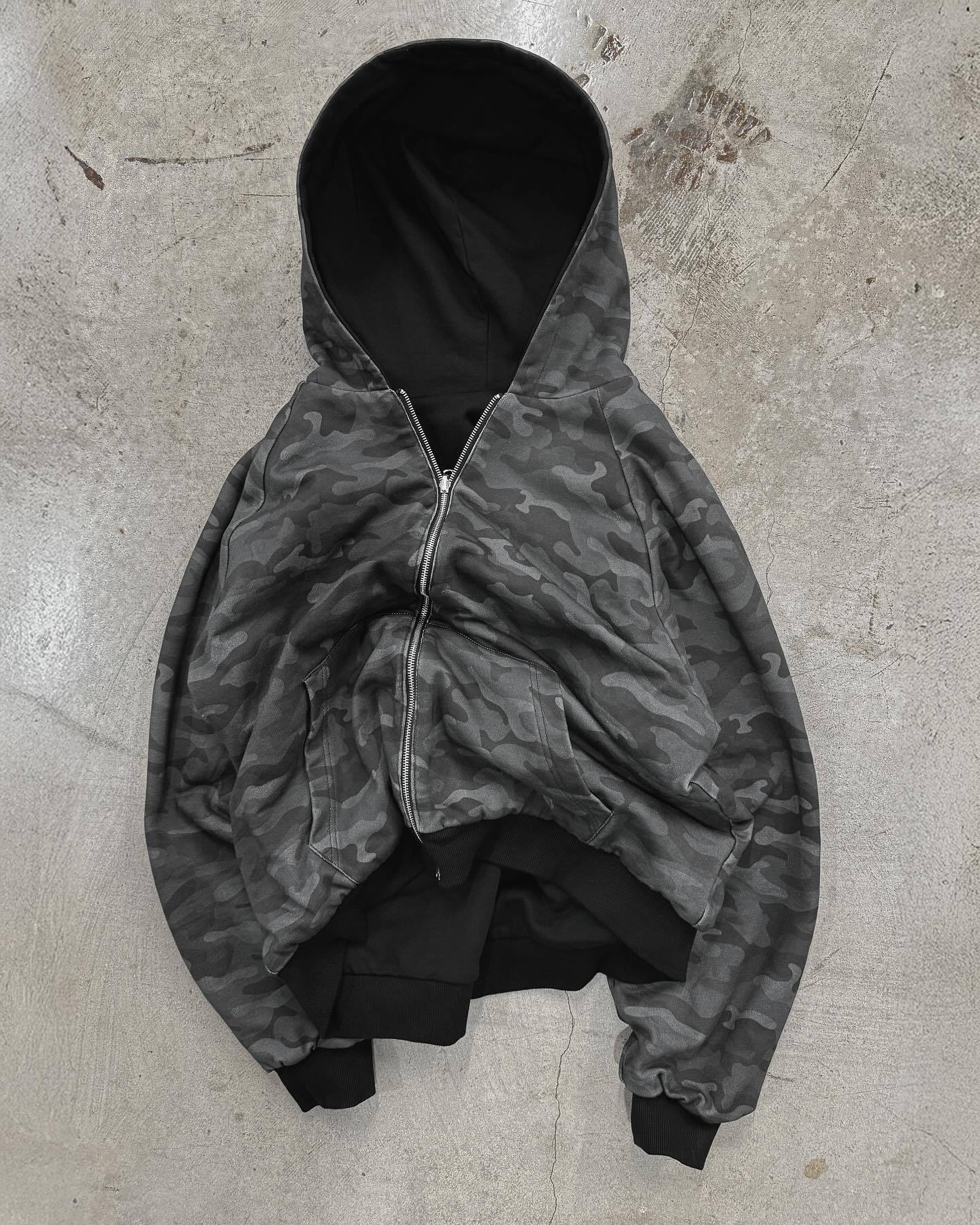 Men's Hoodies Hip-hop Two-sided Clothing Harajuku Retro Leopard Print Fashionable Loose Zipper Hoodie Men Street Casual Sweatshirt Women