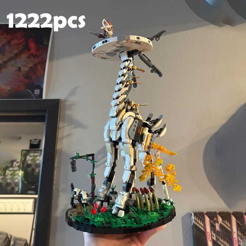 1222pcs Horizon Monster Giraffe Long Necked Beast Building Blocks 76989 Bricks Christmas Birthday for Children Boys Gift Toys C251203