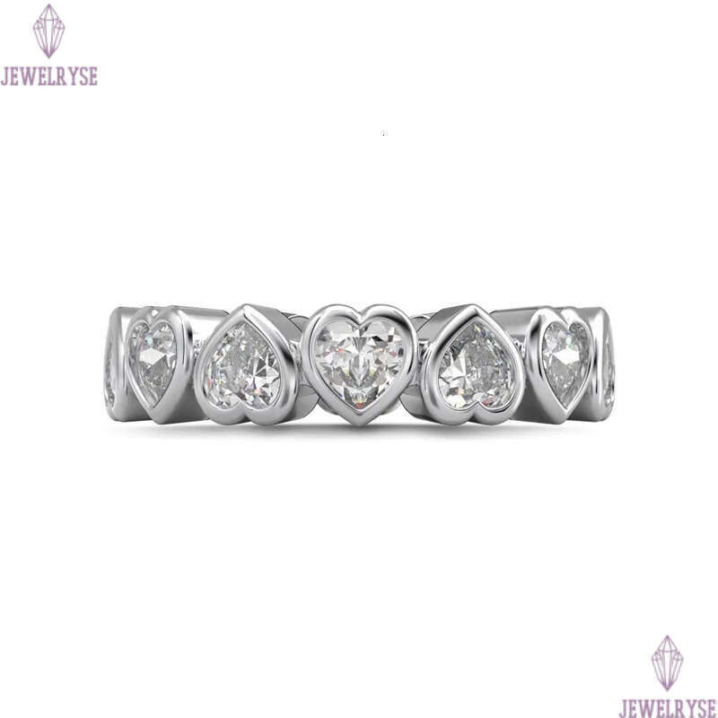 luxury love wed diamond heart ring wedding engagement 925 sterling silver gold finger band rings designer for women square 5A zirconia jewelry woman g