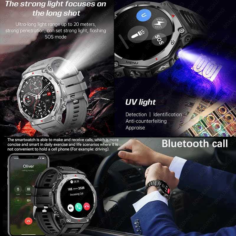 New Outdoor Sports Smart Watch T-Rex 3 GPS Motion Track 5 ATM Waterproof Rate HD Call Smart Watch Men For C251203