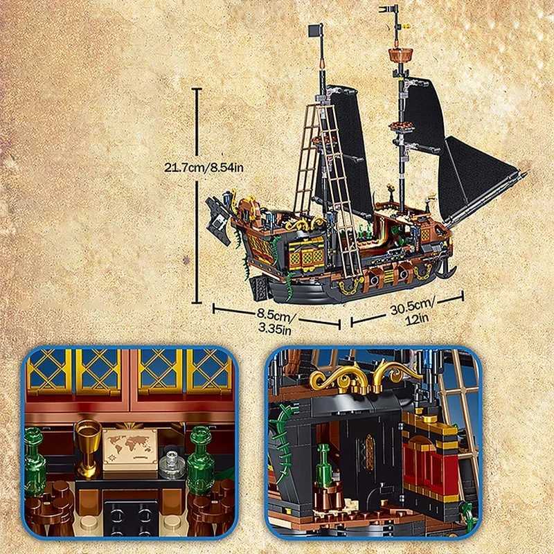 Pirate Ship Building Blocks Sailboat Model Bricks Ci Series Creative Desktop Decoraiton Toys For Children Adt Gifts C251203