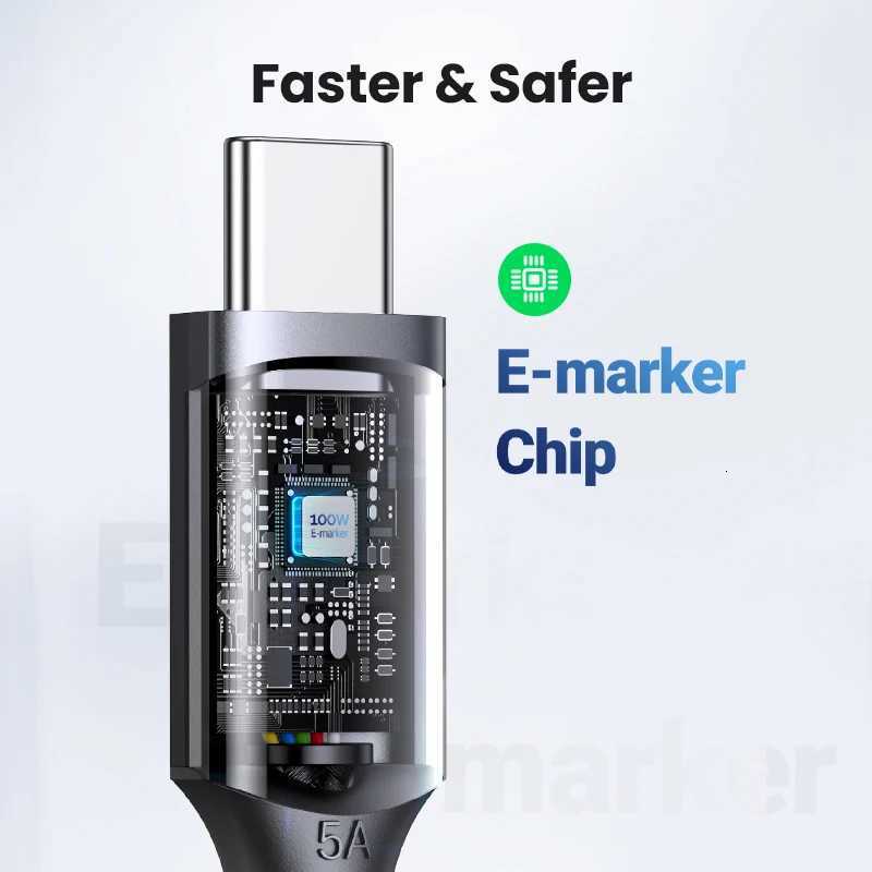 UGREEN 100W USB C to USB Type C Cable For iPhone 17 16 15 Book S25 S24 QC40 Fast Charging USB C Cable Charger USB 5A C251203