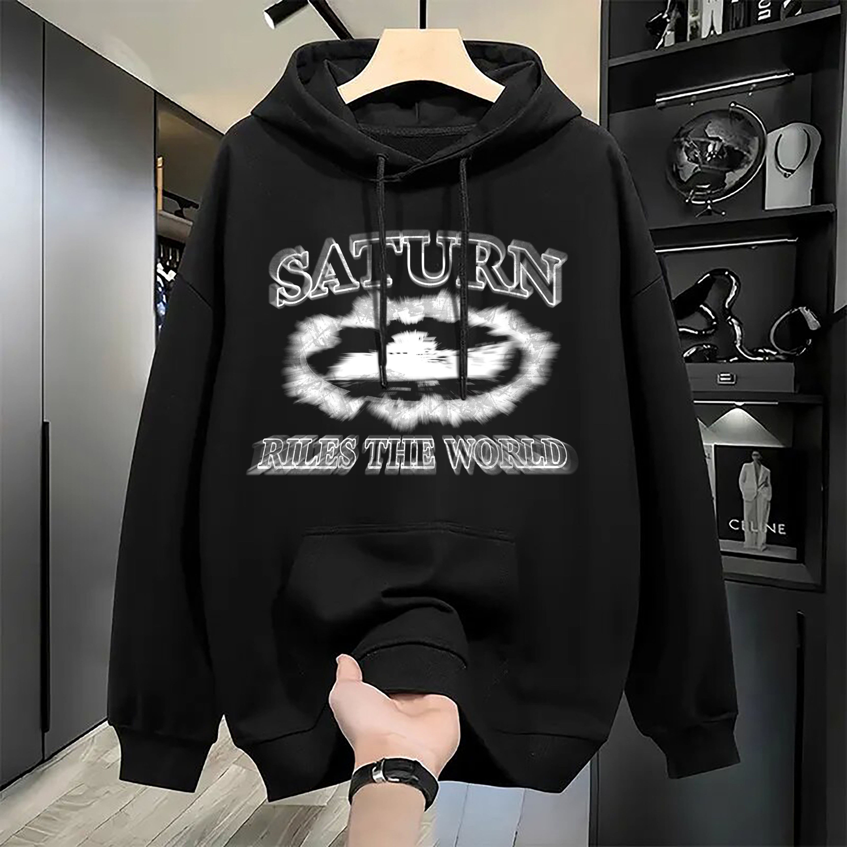 Men's Hoodies Men Luxury Crewneck Sweatshirt Hoody Classic Streetwear Cotton Loose Oversized Casual Trendy Women