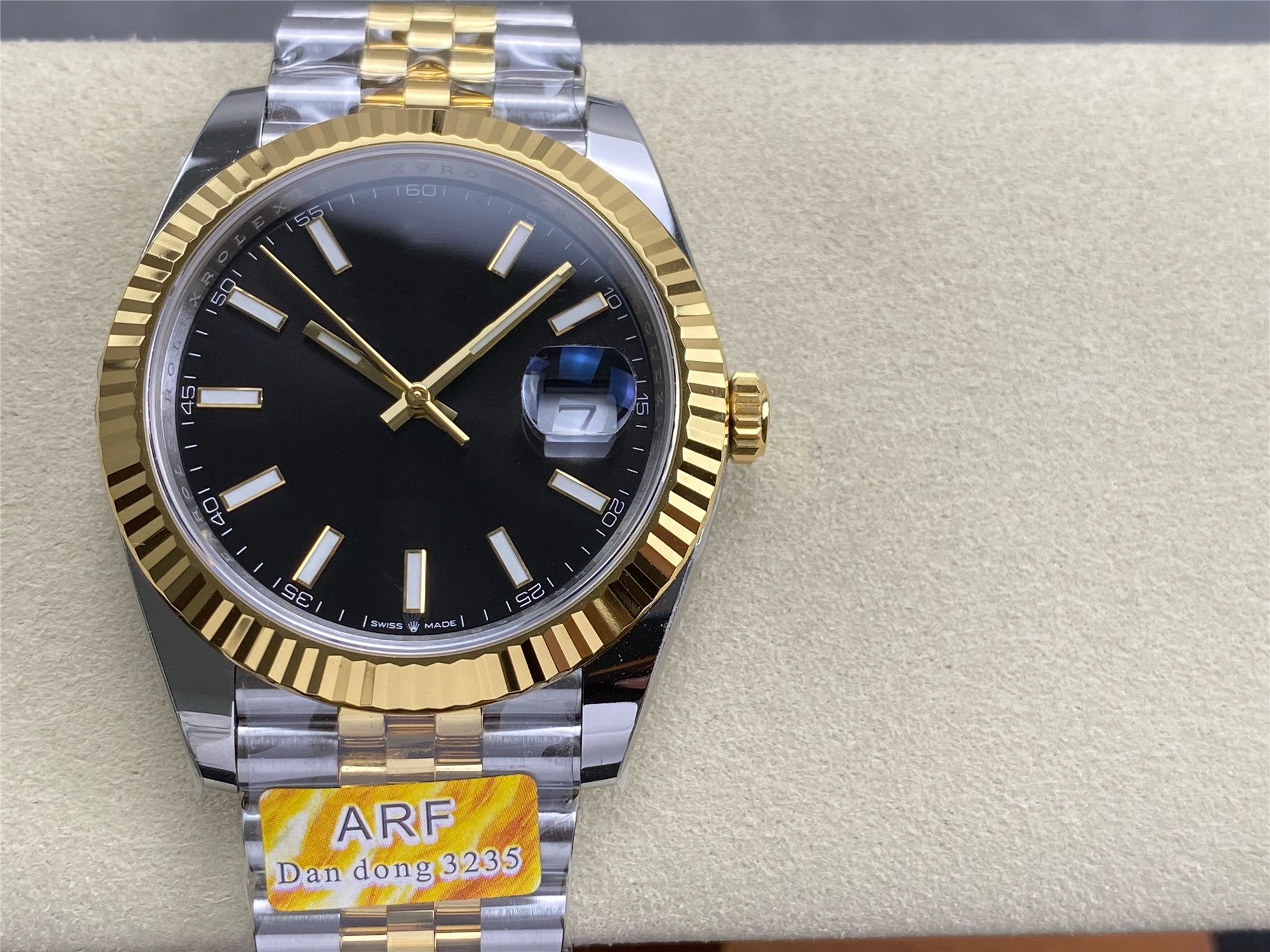 ARF Automatic Mechanical Watch Size 41mm with 3235 Integrated Movement Sapphire Crystal Glass Mirror 904 Case Strap