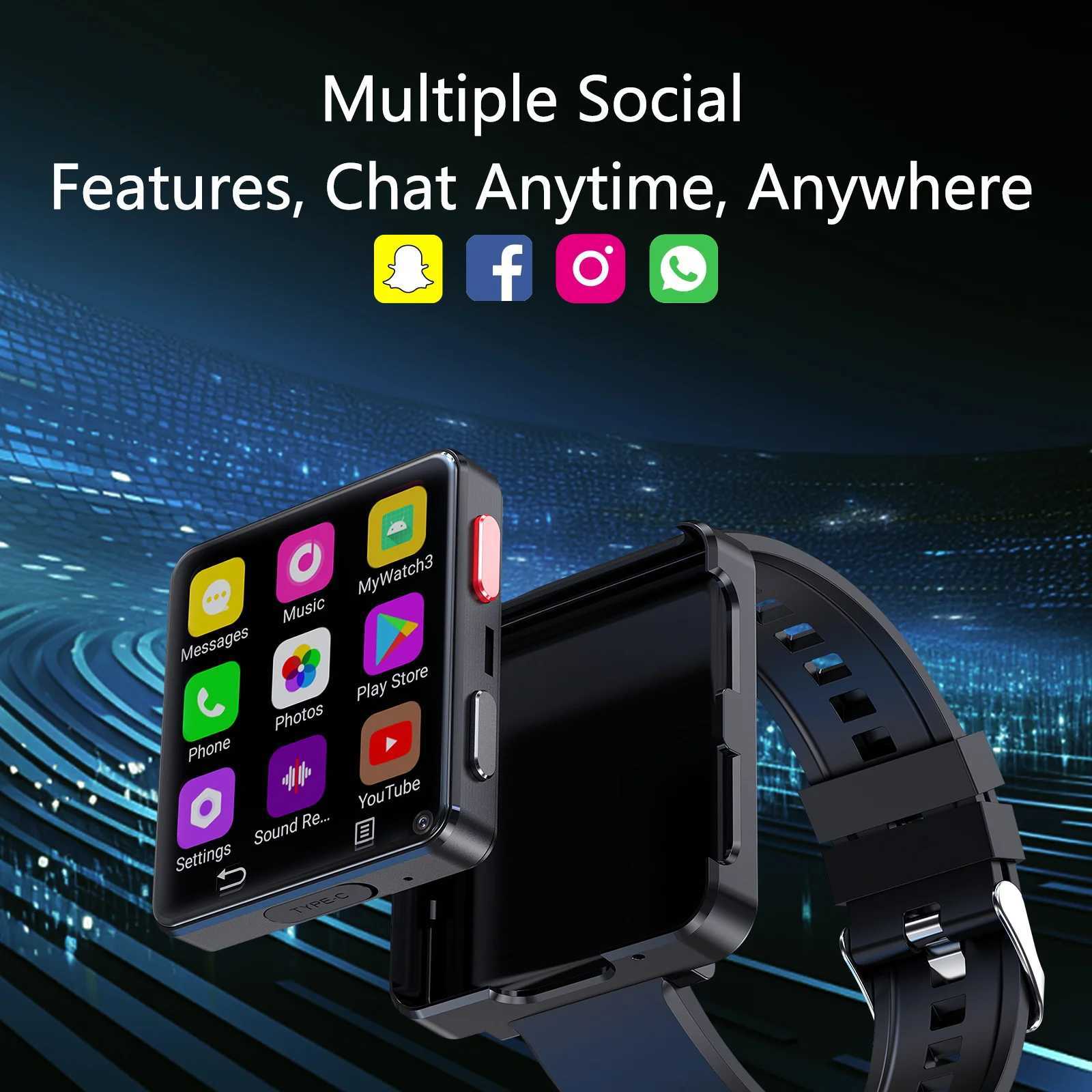 S998 4G Smart Watch Android OS MTK6739 Quad Core 4GB 64GB 264 Large Sn Dual Camera 1200mAh Removable Smartwatch C251203