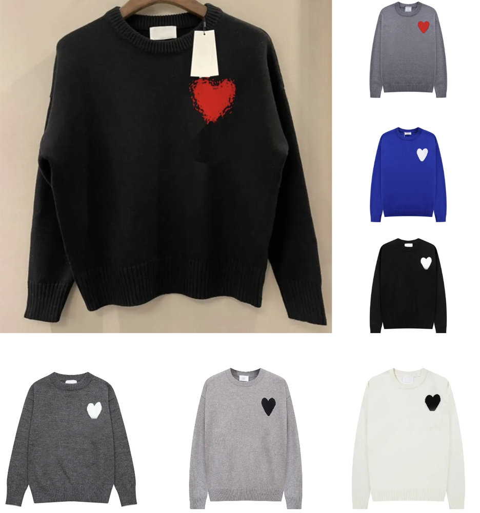 Designer Sweater Women's and Men's Embroidered Fashion Sweatshirt A Letter Heart Pullover Casual Loose Cotton Sweatshirt Unisex