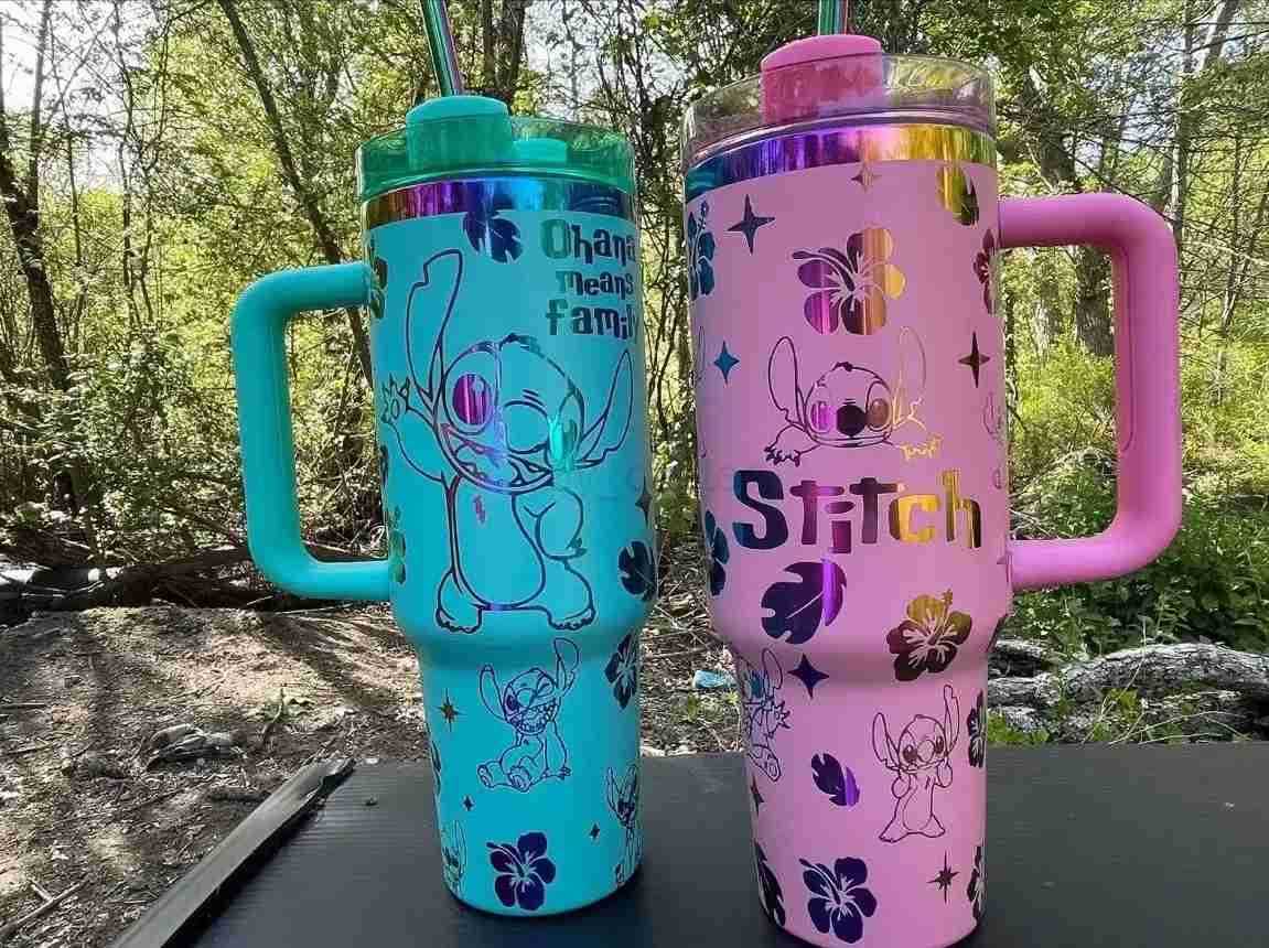 Disney Stitch 40OZ Stainless Steel Insulated Cup 304 Stainless Steel Insulated Vacuum Insulated Car Cup Sports Outdoor Travel H251203