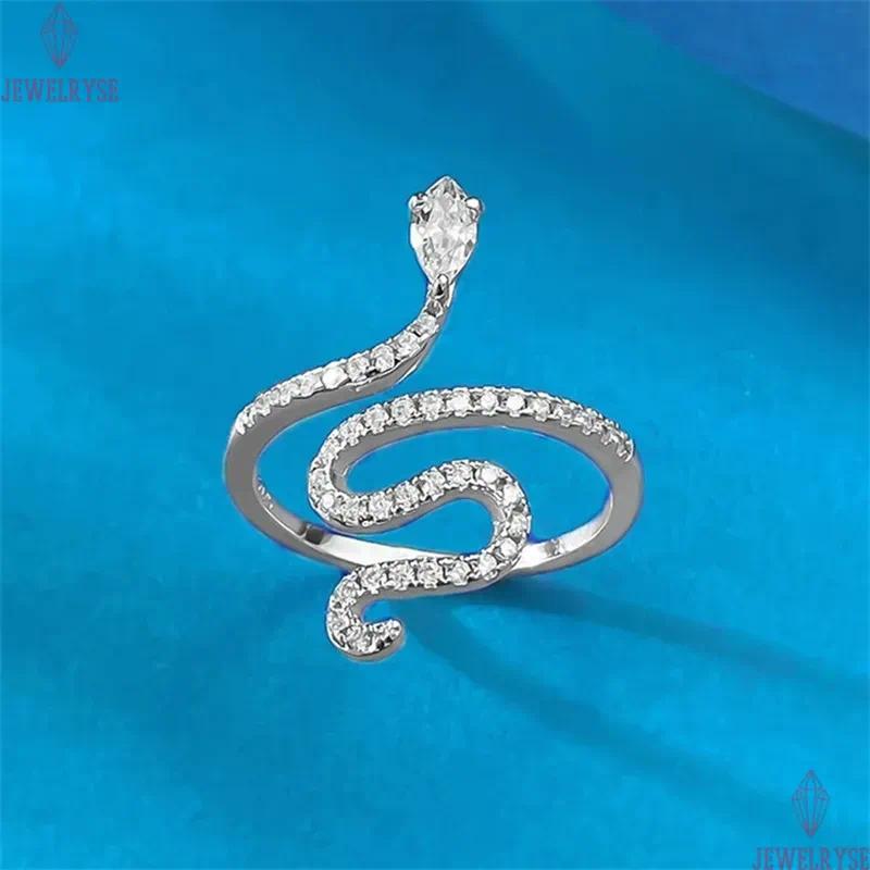 luxury size 5-9 snake band rings designer for woman s925 sterling silver jewelry party 5A cubic zirconia fashion diamond ring women valentines day fri