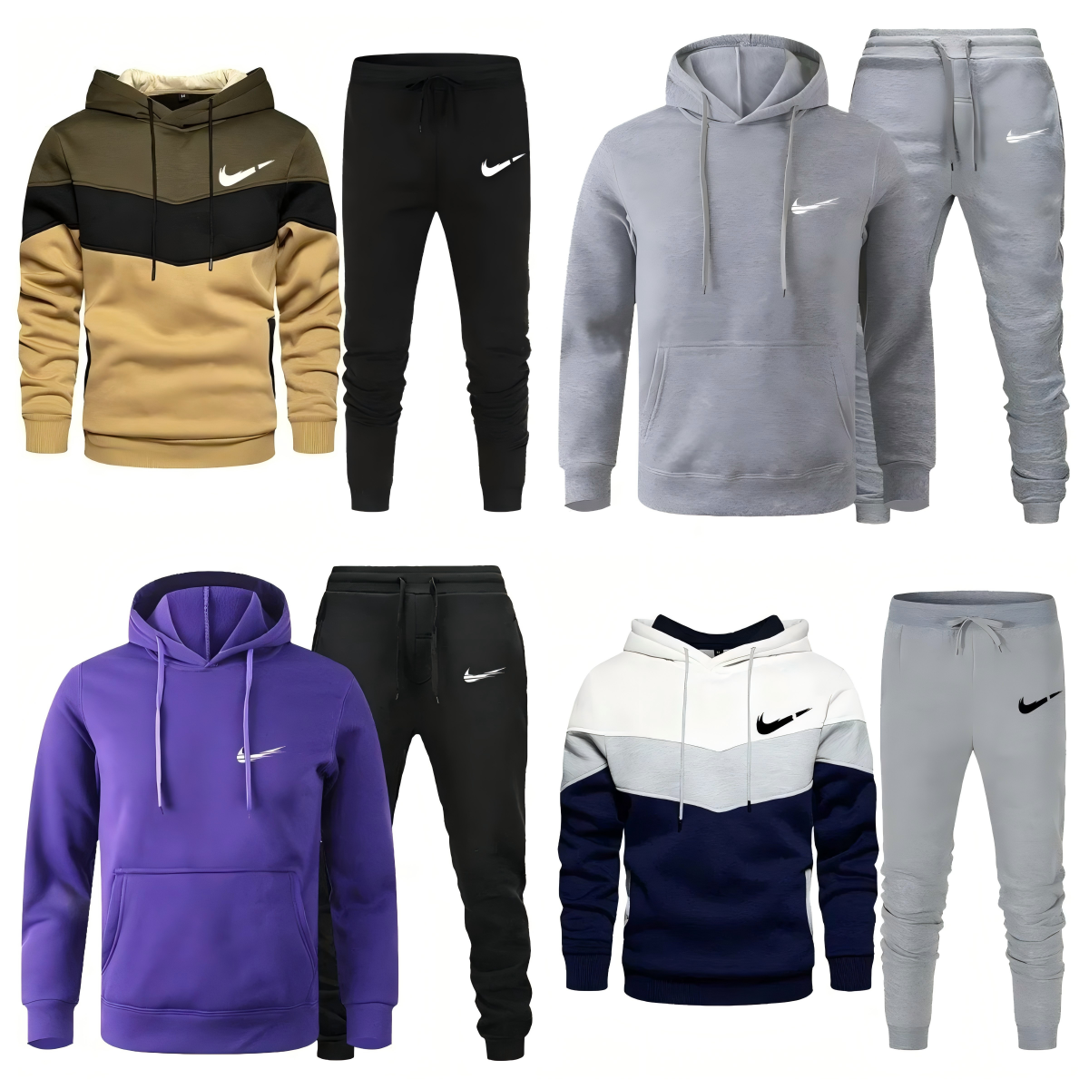 Niketracksuit new Men's tech fleece hoodie set women's sports suit basketball suit autumn clothing set sports pants hooded sweatshirt running basketball sportswear