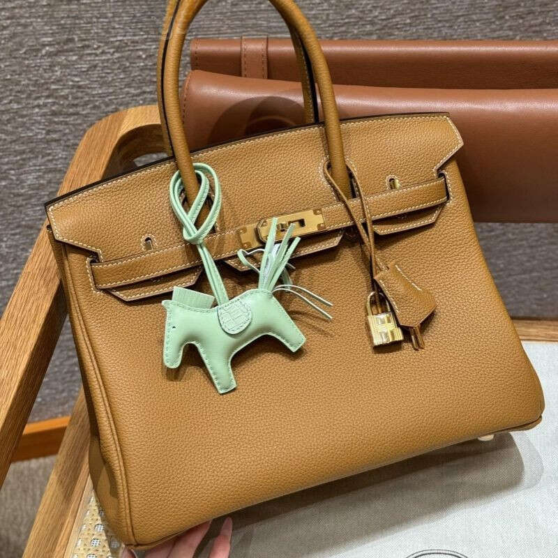 Top Hemesess Handbag Exempt From Customs Duty Designer Womens Brown Handbag 25Cm Genuine Leather Lock Inner Zipper Pocket Fashion Shoulder Bag 423