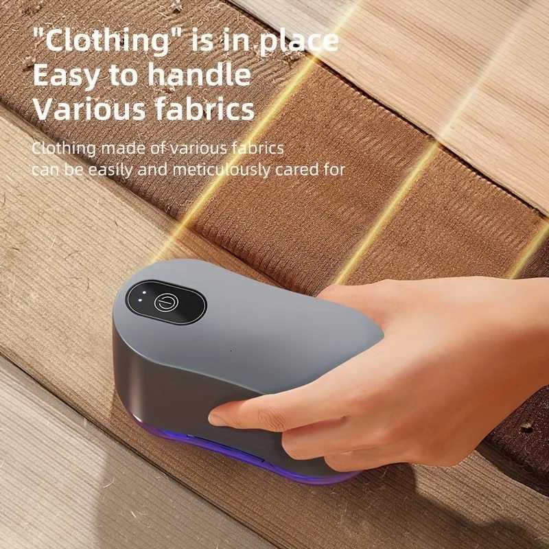 Dual Head 6-Leaf Lint Remover Rechargeable Multifunctional Ball Trimmer with Mesh Cover Safer Use for Clothing Bedding Sweater M251203 - view 5