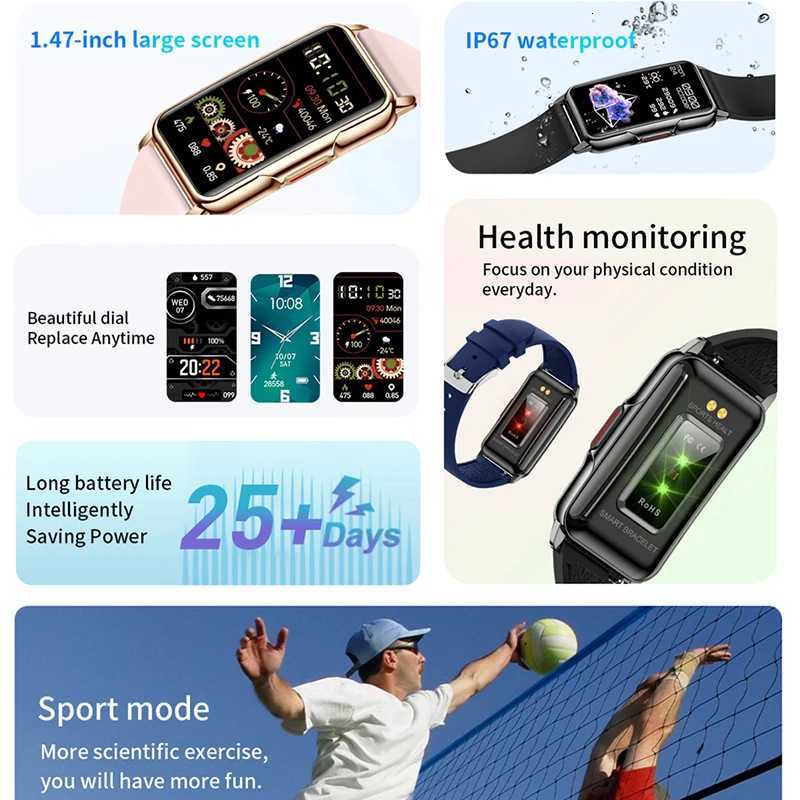 2024 New Sports Smart Watch Men Wen 147-inch Fl Touch GPS Fitness Tracker IP67 Waterproof Smartwatch For Android IOS Phone C251203