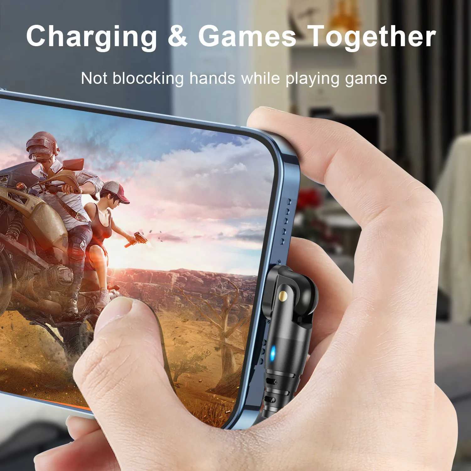 Rotatable USB Fast Charging Cable For iPhone 14 13 12 11 Pro Max X XR XS 7 8 6 Phone Data Cord Charger Wire Accessories C251203