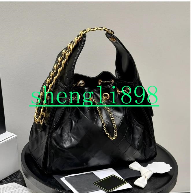 Womens Trendy Suede bag Designer bag 25c Suede Hobo Fashion Vintage Drawstring Bucket tote bag Chain Designer Strap Underarm Handbags Large Shoulder Bag Weekend