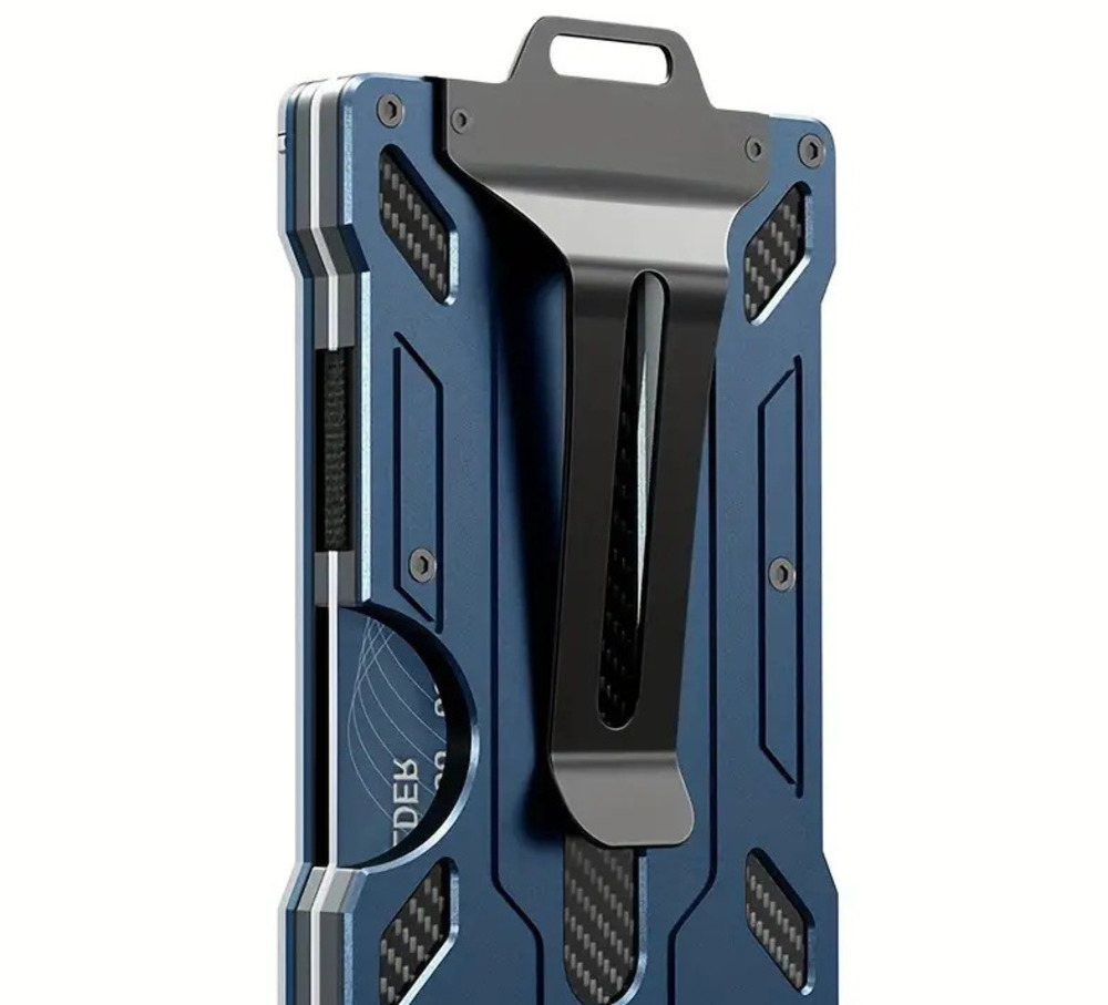 EDC wallet outdoor card clip practical tactics mens wallet aluminum metal mens fashion wallet mini smart magic wallet 241125