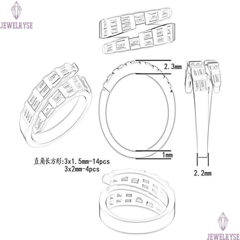 luxury diamond designer ring for wed party 925 sterling silver white 5A zirconia engagement wedding band rings fashion jewelry woman friend gift box s