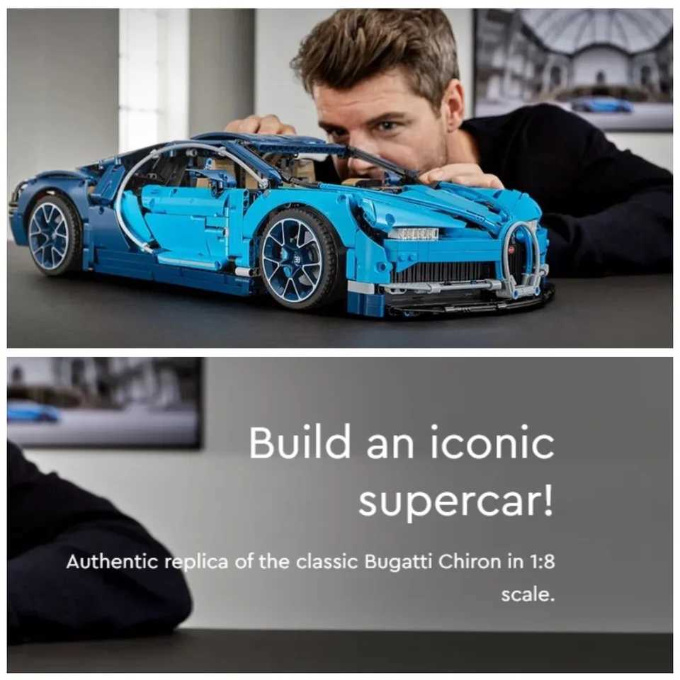 Supercar Sportcar Racecar Bricks Model Technology 42083 Building Blocks Birthday Christmas Gifts for Children DIY Car C251203
