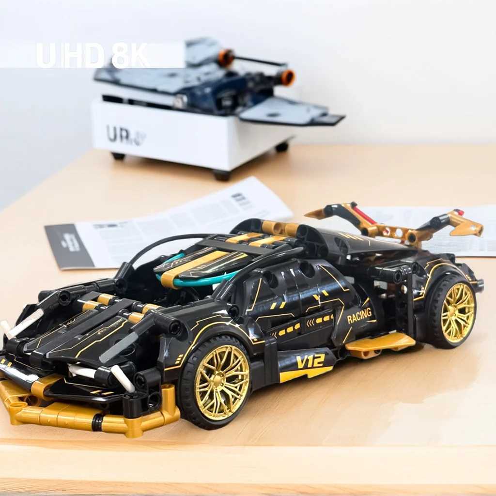 500 Piece Racing Car Building Set for KidsSTEM 118 Technology Sports Car Collection Model Brick Toy Kit C251203
