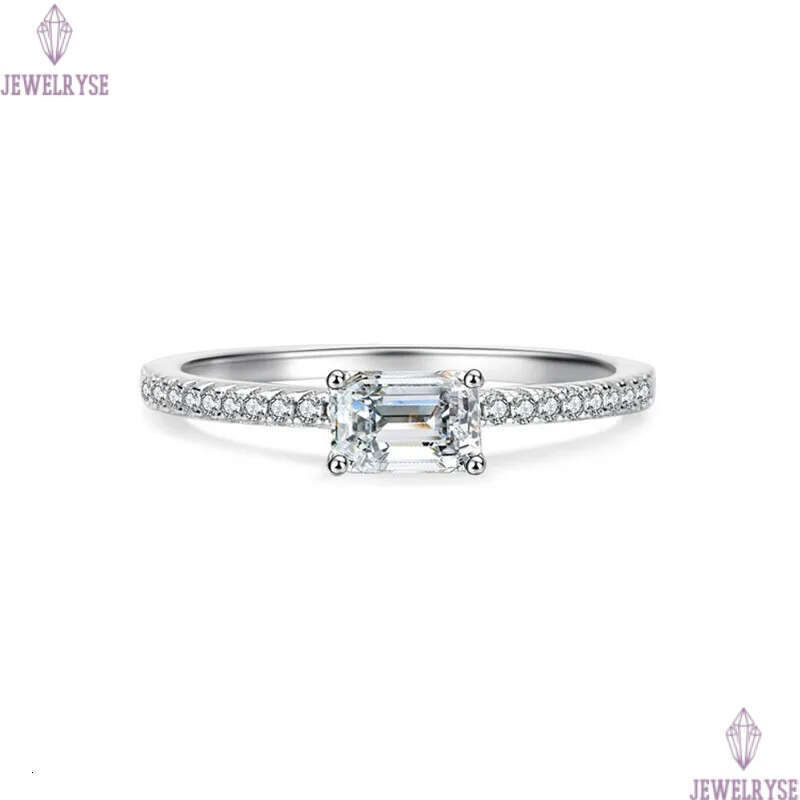 4x6mm emerald diamond band designer rings for women wedding engagement 925 sterling silver gold finger luxury ring square 5A zirconia jewelry woman gi