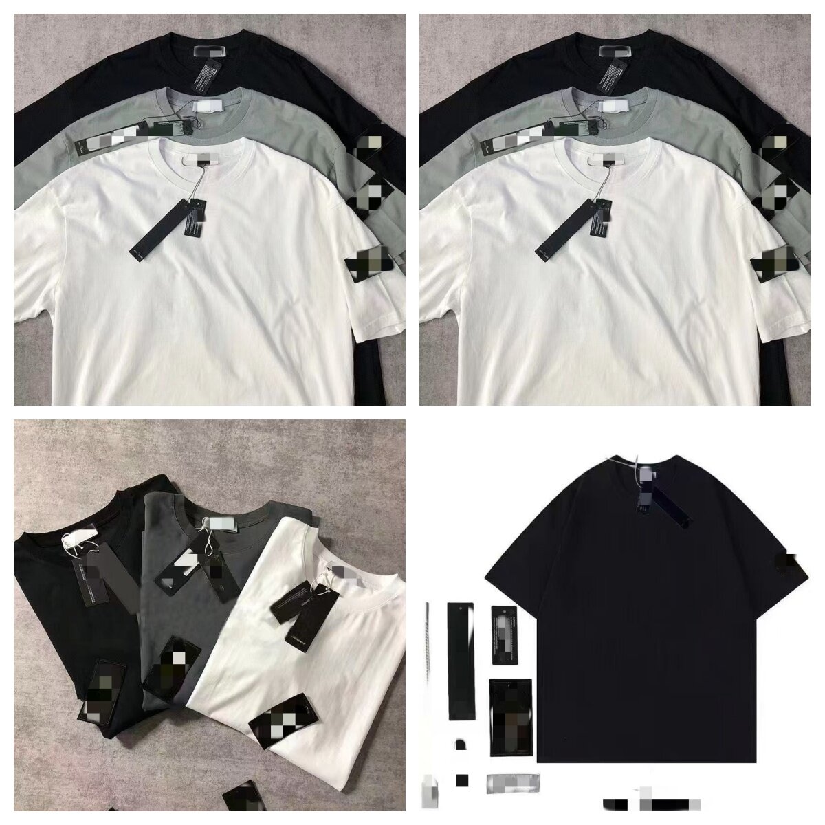 300g Tshirt Cotton Tees 3 Color M-3XL Unisex Tees for Summer with Compass Badge girl T-Shirts Summer Cotton Women's Tops man