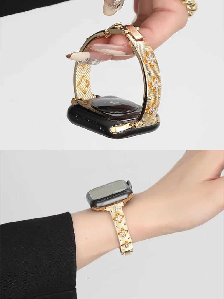Watch Band Bling Bracelet For Apple Watch Band Link Series 11/8/7/6/10/9 40Mm 41Mm 38Mm 42Mm 44Mm 45Mm 46Mm Strap - view 7