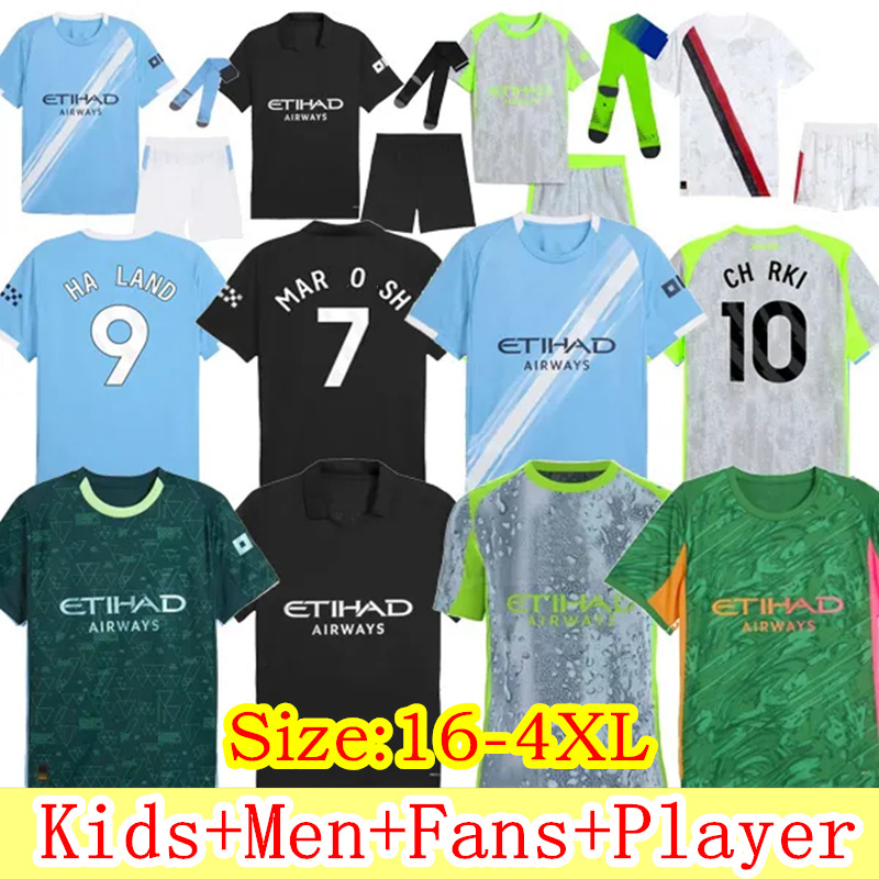 25 26 man city HAALAND Soccer Jerseys MARMOUSH CHERKI REIJNDERS RODRIGO FODEN Kids Kit Football Shirts Home Away 3rd SEMENYO GUEHI NICO DOKU Child Men jersey 3XL 4XL
