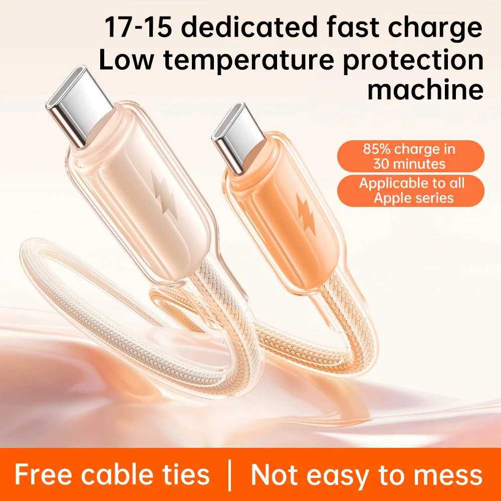 DIVI Type C Cable For iPhone 17 16 15 Pro Max USB C to USB C Cable For book iPad Type-C Cable C251203