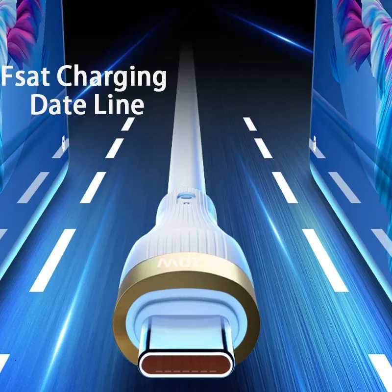 Fast Charging Cable USB-C Charger Data Cable White 120W for P30 P40 Pro 66W Bold 6A USB Type C Cable C251203