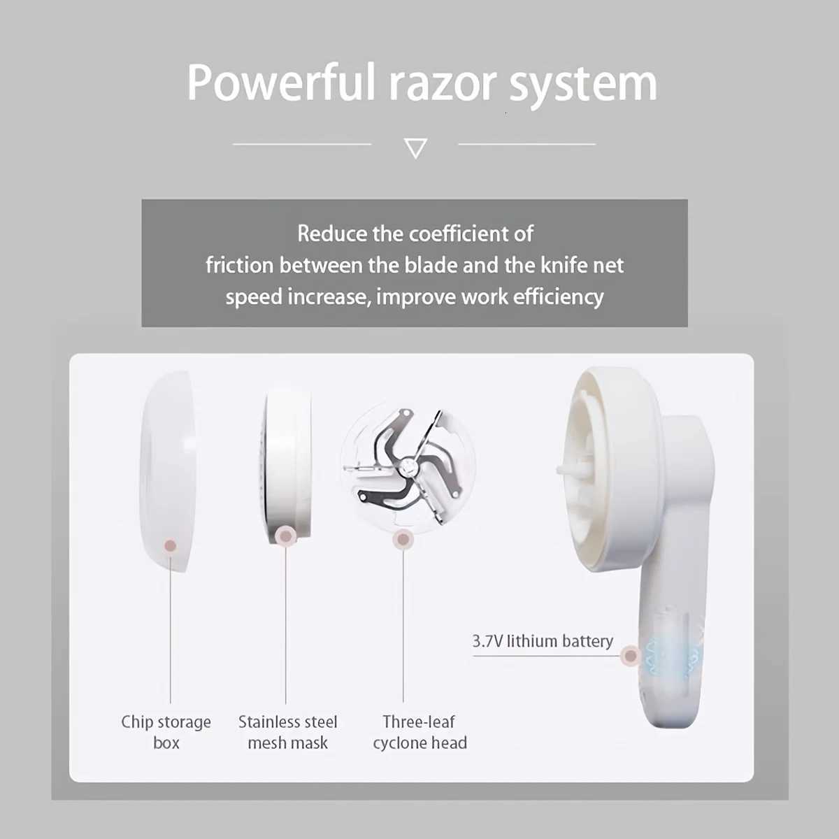 1pc Lint Remover Fabric Shaver Usb Rechargeable Portable Electric Lint Remover For Clothing Furniture Carpet Lint Balls Bobble M251203 - view 4